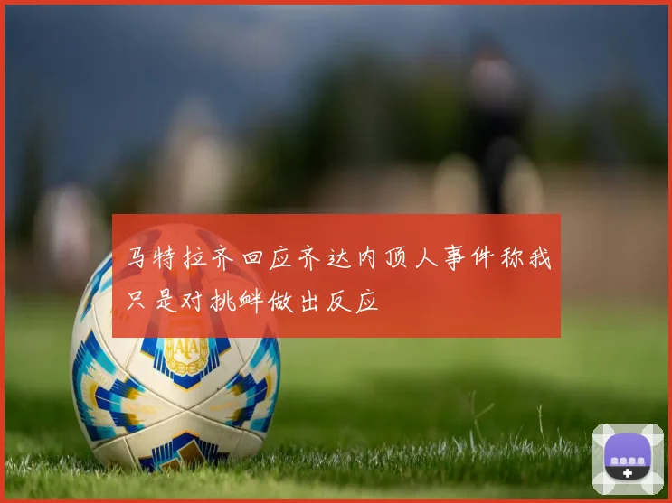 马特拉齐回应齐达内顶人事件称我只是对挑衅做出反应